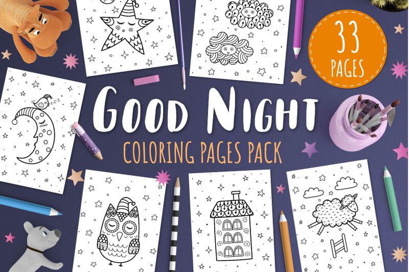 good-night-coloring-pages