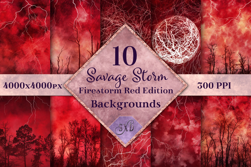 savage-storm-firestorm-red-edition-backgrounds-set