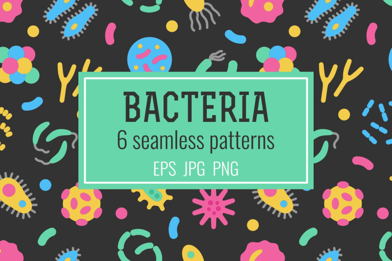 bacteria-and-virus-seamless-patterns