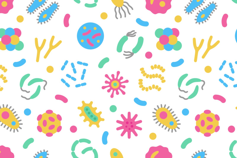 bacteria-and-virus-seamless-patterns