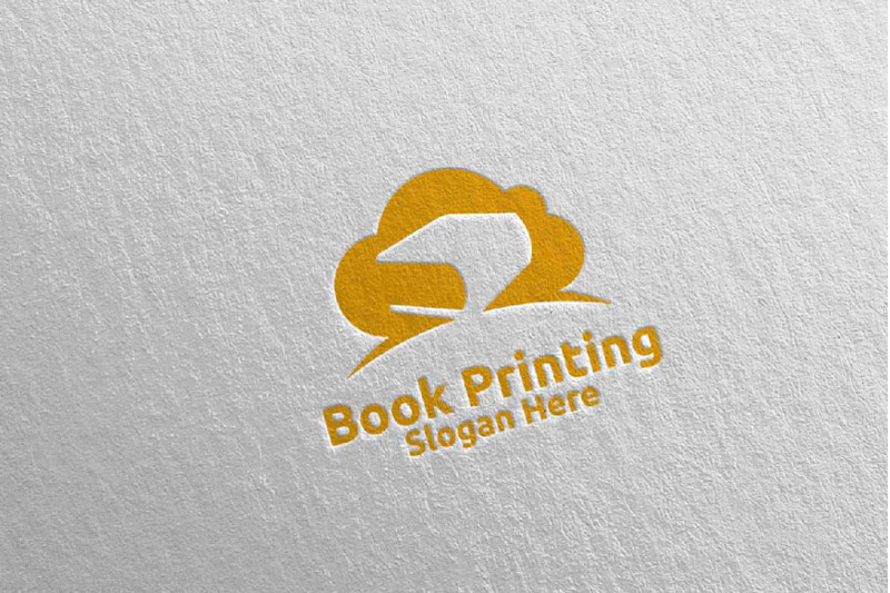 cloud-book-printing-company-logo-design-91