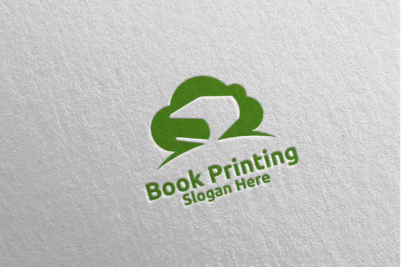 cloud-book-printing-company-logo-design-91