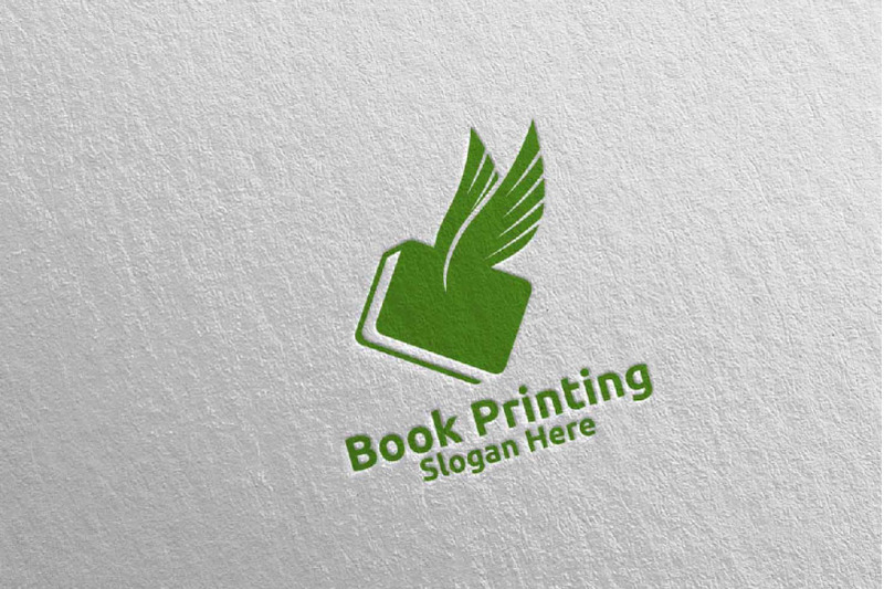flying-fast-book-printing-company-logo-design-93