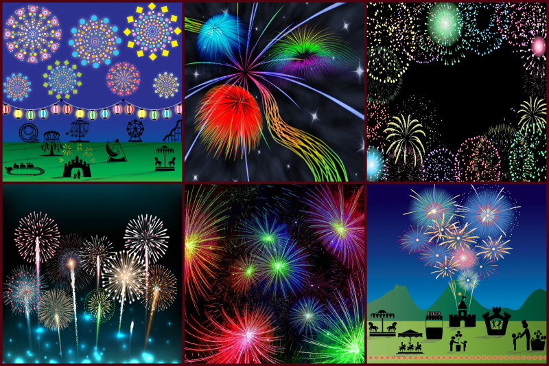 fireworks-scenery-digital-paper-pack
