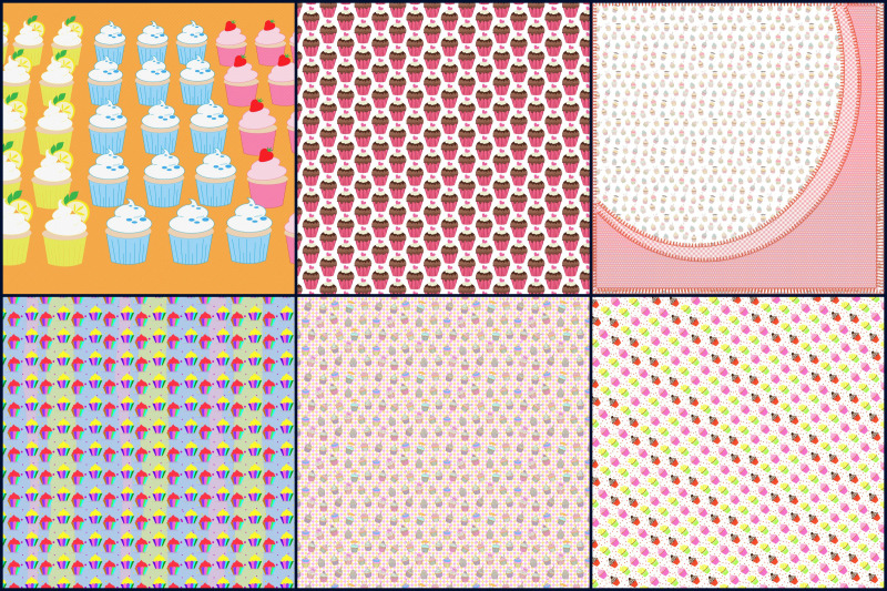 cupcake-variety-digital-paper-pack