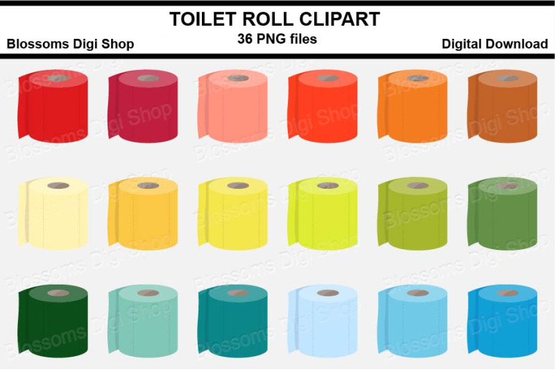 toilet-roll-sticker-clipart-36-files-multi-colours