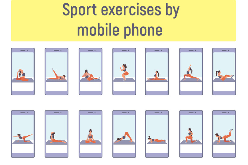 flat-illustrations-with-woman-sport