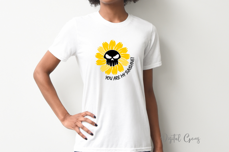 sunflower-skull-design