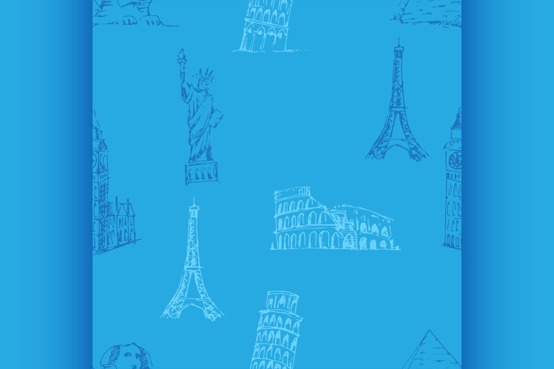doodle-travel-pattern-world-famous-landmarks