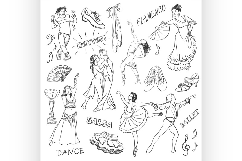 hand-drawn-dance-collection