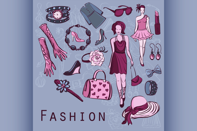 hand-drawn-fashion-background