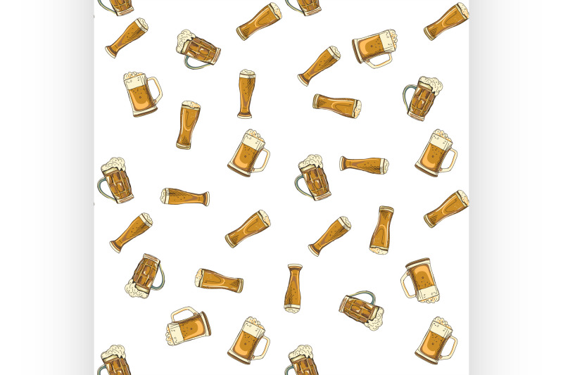 doodle-beer-glasses-pattern