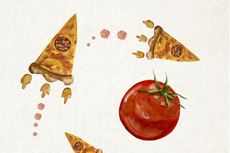 watercolor-pizza-time-clip-art-set