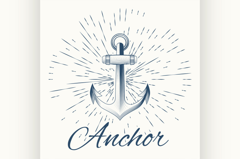 anchor-and-vintage-sun-burst-frame