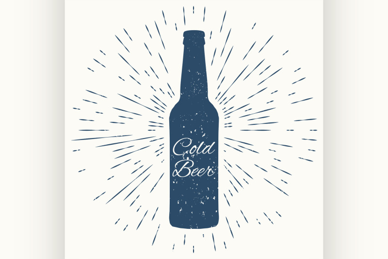 cold-beer-hipster-vintage-label