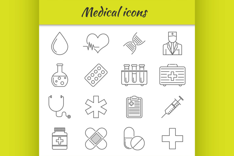 outline-icons-set-medical-icon