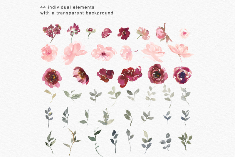 watercolor-blush-and-burgundy-floral-clipart