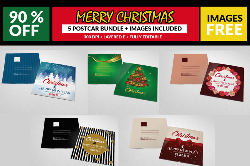 5-christmas-postcard-templates