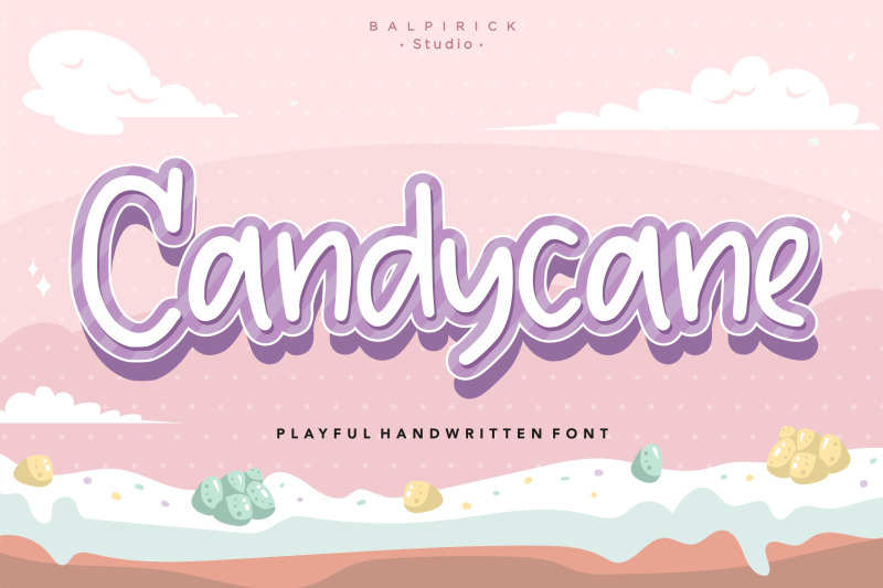 candycane-playful-handwritten-font