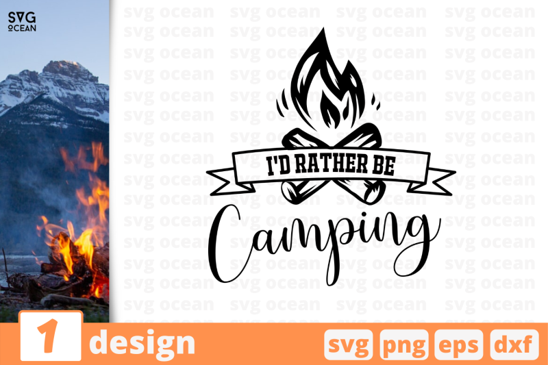 1 ID RATHER BE CAMPING svg bundle, quotes cricut svg By SvgOcean