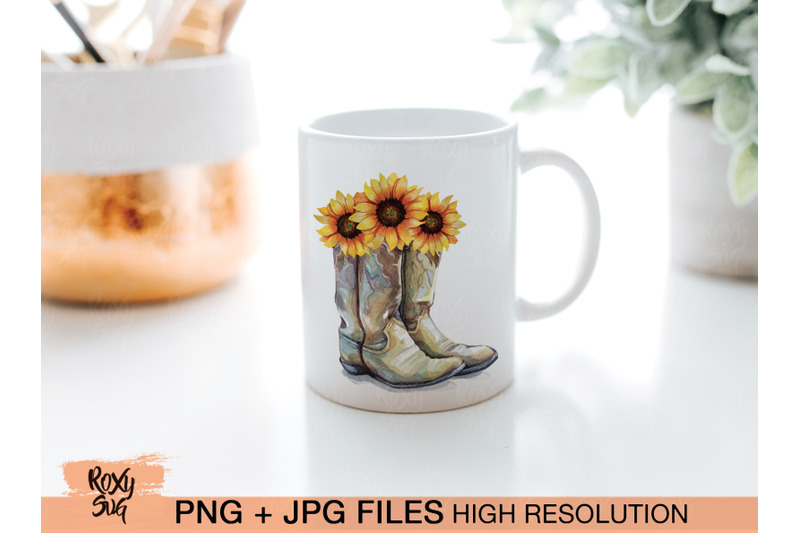 cowgirl-boots-png-cowgirl-boots-with-sunflowers-sublimation-designs
