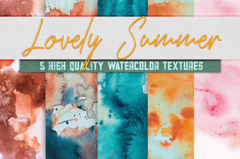 5-lovely-summer-pack-watercolor-textures-digital-paper