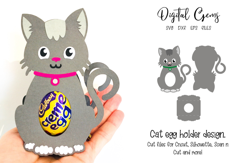 Download Koala, Cat, Dog, and Dinosaur egg holder designs. By Digital Gems | TheHungryJPEG.com