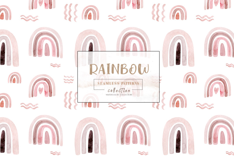 watercolor-rainbow-pattern-collection