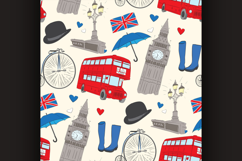 vector-hand-drawn-london-pattern