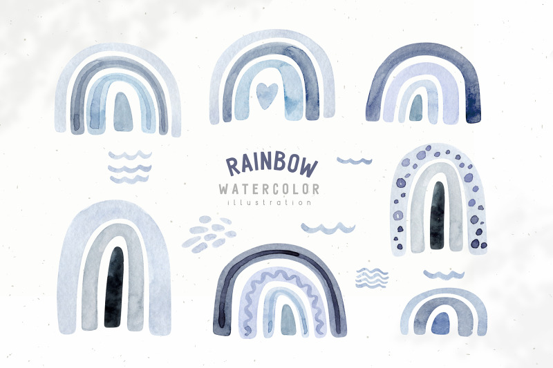 watercolor-neutral-blue-and-grey-rainbow-clipart