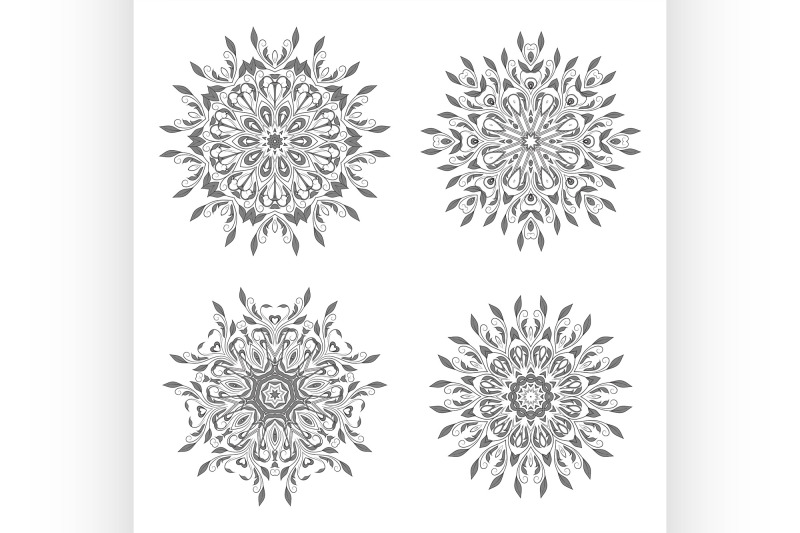 set-of-floral-circle-ornament