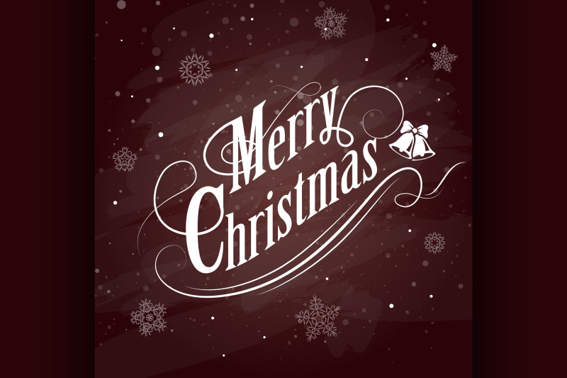 christmas-typographical-on-red-background