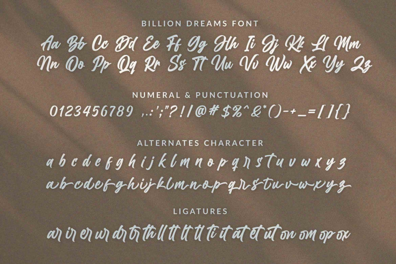 billion-dreams-urban-font
