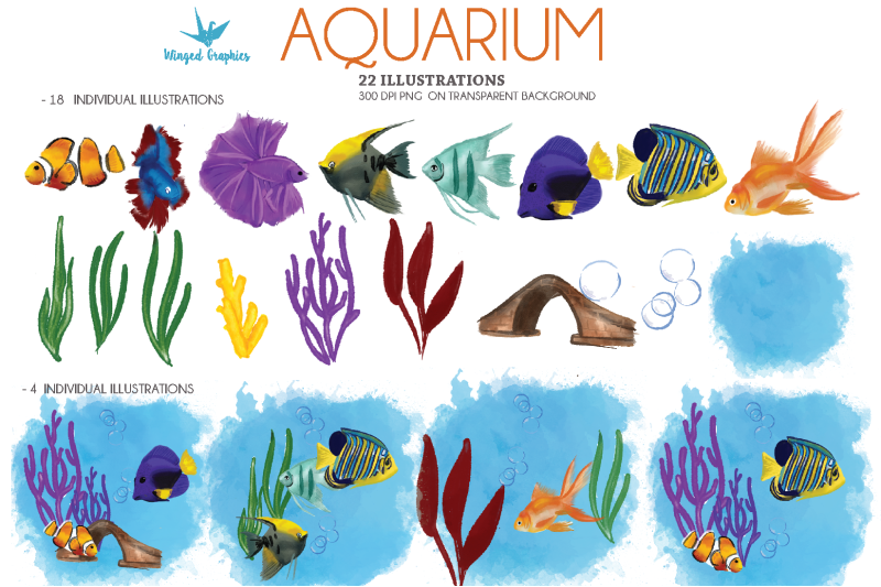 aquarium-watercolor-illustrations-set-of-22