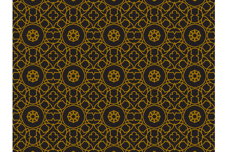 pattern-gold-circles-and-curves