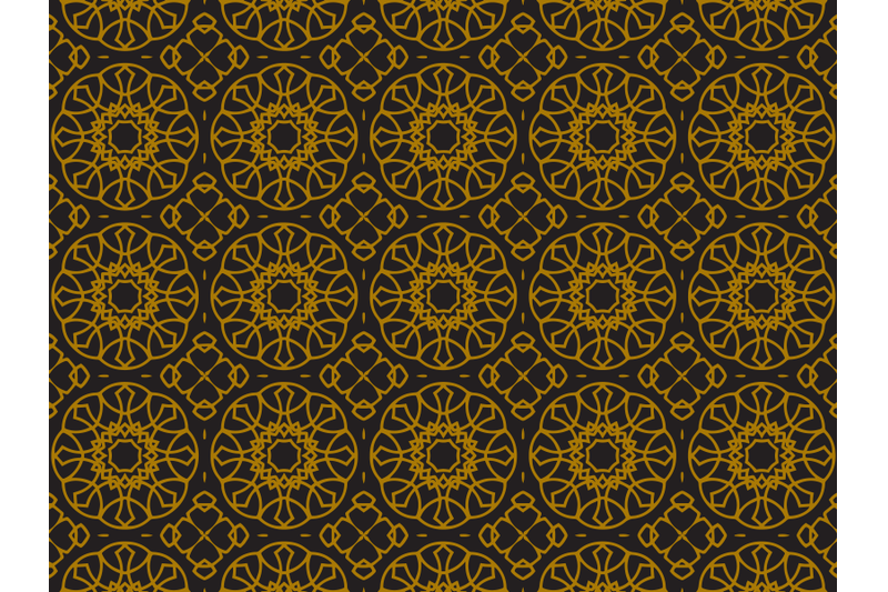 pattern-gold-octagonal-circle-ornament