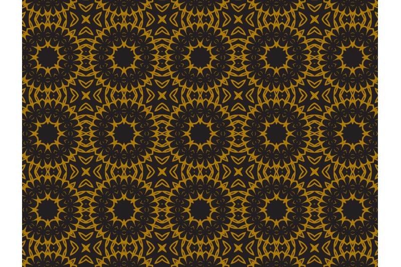 pattern-gold-sunflower-ornaments