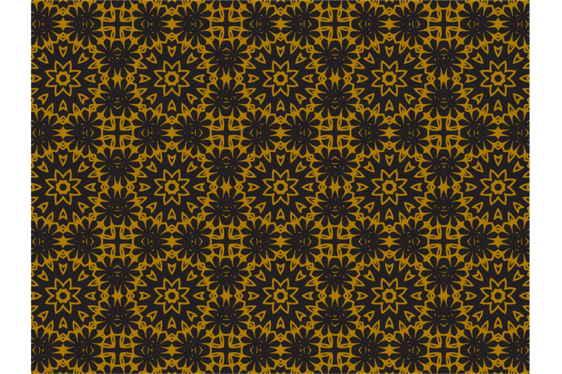 pattern-gold-stars-in-circles