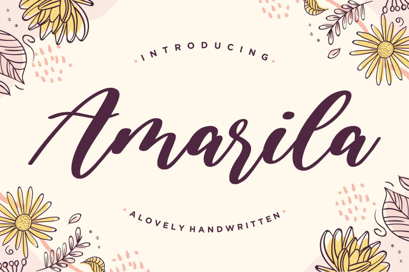 amarila-lovely-handwritten-font