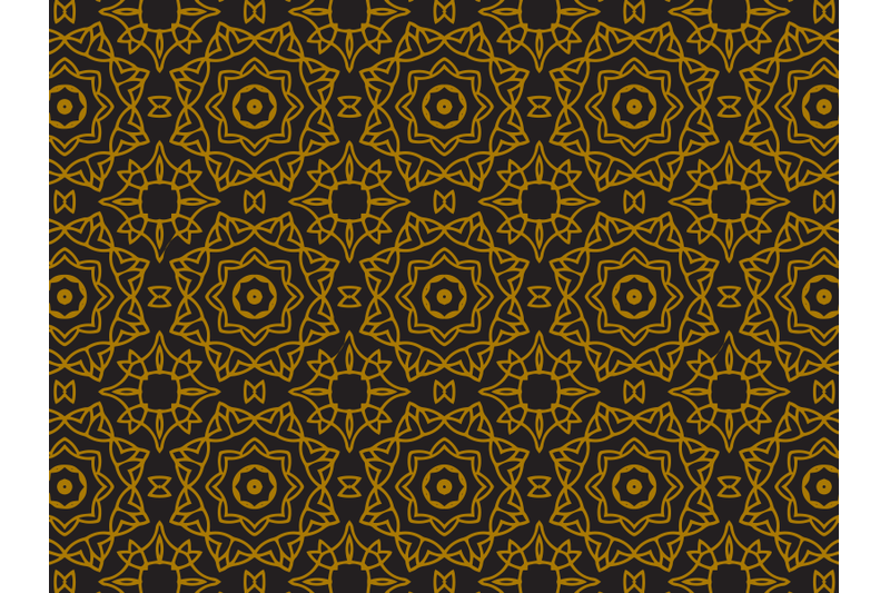 pattern-gold-ornamental-flower