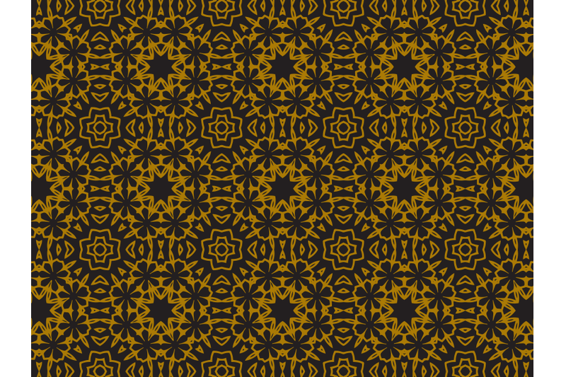 pattern-gold-ornamental-stars