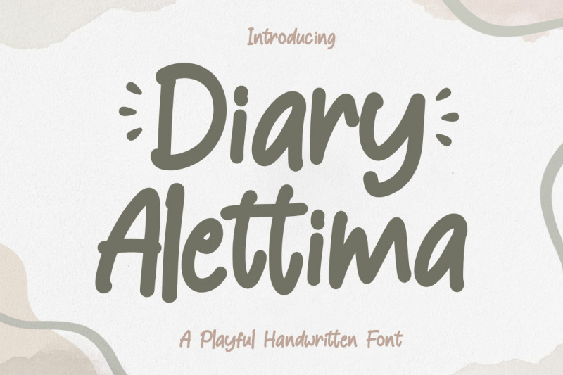 diary-alettima-handwriting-font