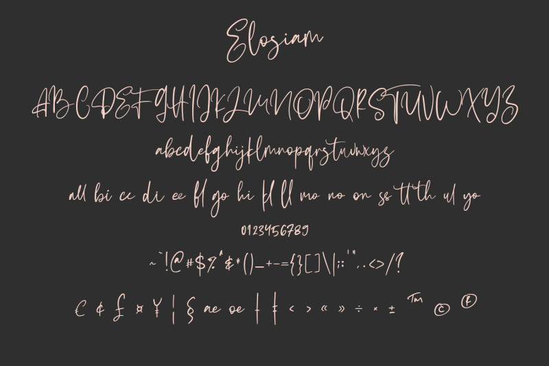 elosiam-script-typeface