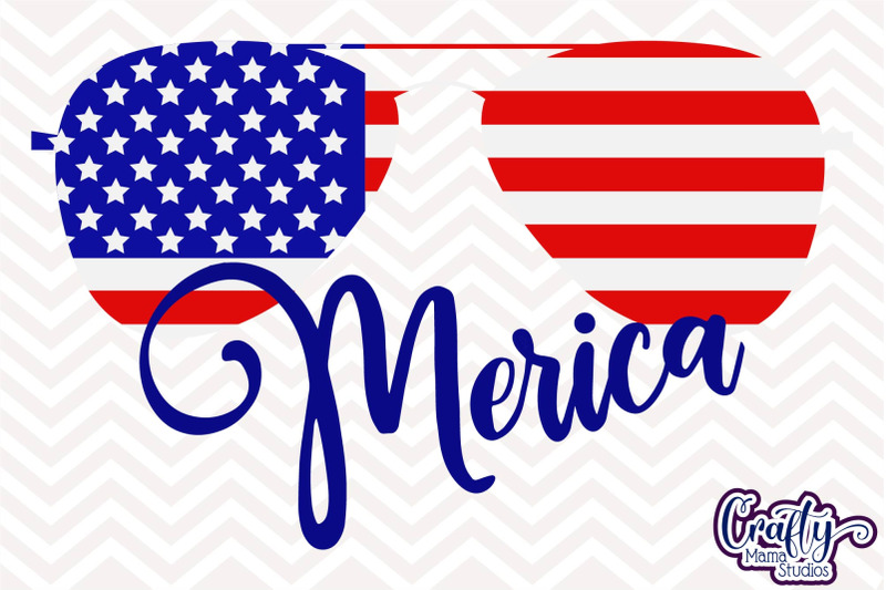 Merica Sunglasses Svg, 4th Of July Clipart Independence ...