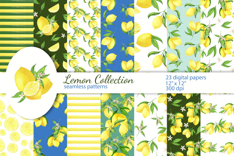 lemon-digital-papers-seamless-patterns