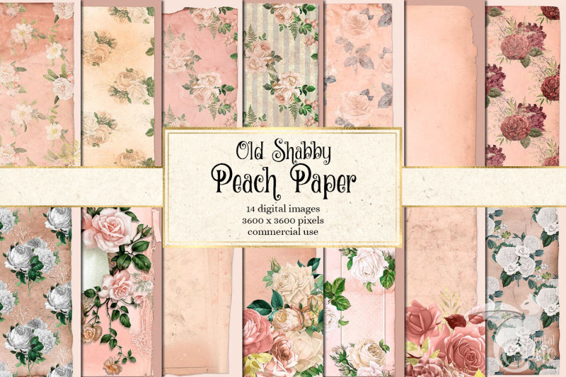 old-shabby-peach-paper-textures