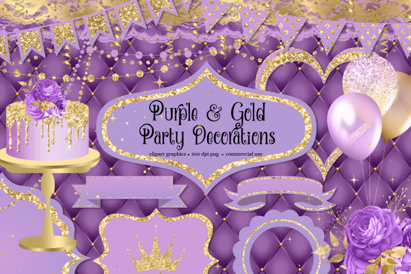 purple-and-gold-party-decorations-clipart