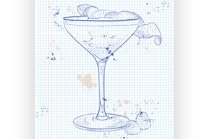 clover-club-cocktail-on-a-notebook-page