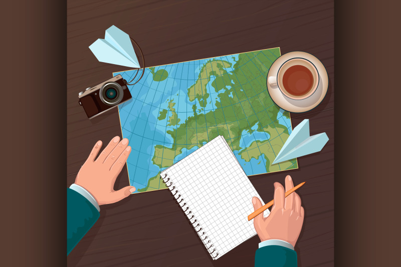 illustration-of-travel-planning-top-view