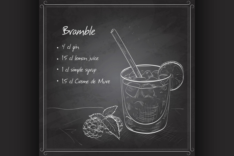 cocktail-bramble-on-black-board